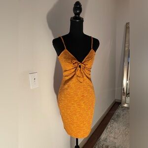 H&M Orange Knit Dress sz S